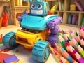 leikur Coloring Book: Transforming Car Robot