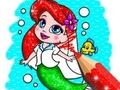 leikur Coloring Book: Mermaid