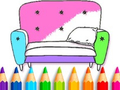 leikur Coloring Book: House Decoration