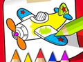 leikur Coloring Book: Cute Plane