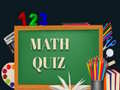 leikur Math Quiz 