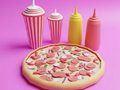 leikur Coloring Book: Pizza