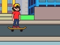 leikur Skateboard Wheelie