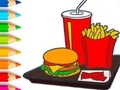leikur Coloring Book: Hamburger