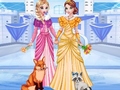 leikur Elsa & Anna's Icy Dress Up