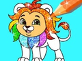 leikur Coloring Book: Lion