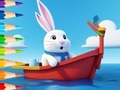 leikur Coloring Book: Sailing Rabbit