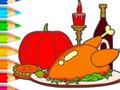 leikur Coloring Book: Thanksgiving Day