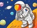leikur Coloring Book: Spaceman 2