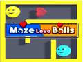 leikur Maze Love Balls