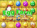 leikur Egg Farm Merge Puzzle