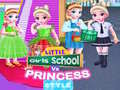 leikur Little Girls School vs Princess Style