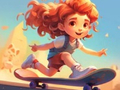 leikur Coloring Book: Riding Skateboard