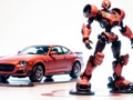 leikur Coloring Book: Robot And Car