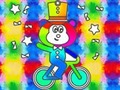 leikur Coloring Book: Monkey Rides Unicycle