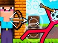 leikur Noob Archer vs Stickman Zombie