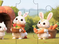 leikur Jigsaw Puzzle: Rabbits With Carrots