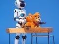 leikur Coloring Book: Robot And Dog