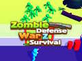 leikur Zombie defense: War Z Survival