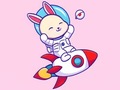 leikur Coloring Book: Rabbit Astronaut
