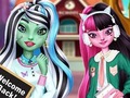 leikur Monster Girls Back To School