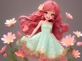 leikur Coloring Book: Flower Dress