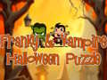 leikur Franky & Vampire Halloween Puzzle