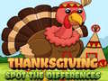 leikur Thanksgiving Spot the Difference