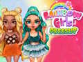 leikur Rainbow Girls Dress Up Challenge