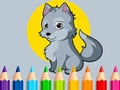 leikur Coloring Book: Wolf