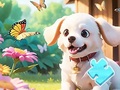 leikur Jigsaw Puzzle: Dog In Garden