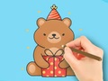 leikur Coloring Book: Gift Bear