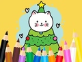 leikur Coloring Book: Cats And Christmas Tree