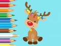 leikur Coloring Book: Cute Christmas Reindee
