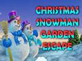 leikur Christmas Snowman Garden Escape