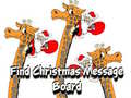 leikur Find Christmas Message Board