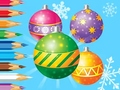 leikur Coloring Book: Christmas Decorate Balls
