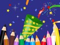 leikur Coloring Book: Happy New Year