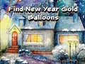 leikur Find New Year Gold Balloons