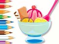 leikur Coloring Book: Ice Cream Sundae