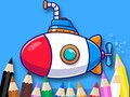 leikur Coloring Book: Submarine