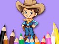 leikur Coloring Book: Cowboy
