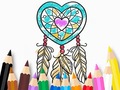 leikur Coloring Book: Heart Dreamcatcher