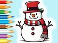 leikur Coloring Book: Snowman Family