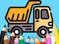 leikur Coloring Book: Dump-Truck