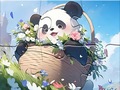 leikur Jigsaw Puzzle: Blanket Panda