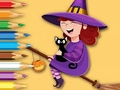 leikur Coloring Book: Trainee Witch