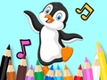 leikur Coloring Book: Dancing Penguin