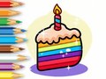 leikur Coloring Book: Birthday Cake