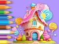 leikur Coloring Book: Lollipop House